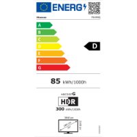 Mini-LED TV 75" HISENSE 75U8NQ, Smart TV, 4K UHD, 144Hz, DVB-T2/C/S2, HDMI, Wi-Fi, USB, LAN, energetski razred D