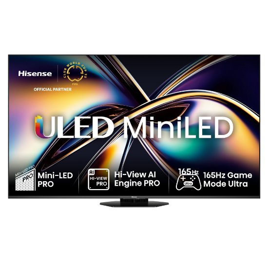 Mini-LED TV 75" HISENSE 75U8Q, Smart TV, 4K UHD, DVB-T2/C/S2, USB, Wi-Fi, BT, crni - energetski razred D