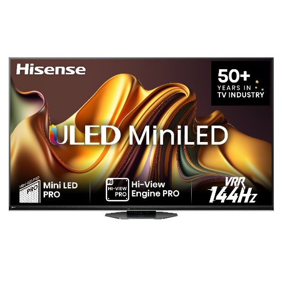 Mini-LED TV 75" HISENSE 75U8NQ, Smart TV, 4K UHD, 144Hz, DVB-T2/C/S2, HDMI, Wi-Fi, USB, LAN, energetski razred D