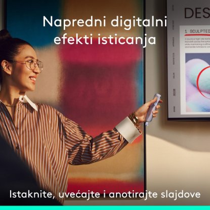 Prezenter LOGITECH Spotlight 2, laser, bežični, ljubičasti