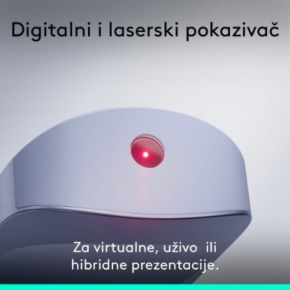 Prezenter LOGITECH Spotlight 2, laser, bežični, ljubičasti