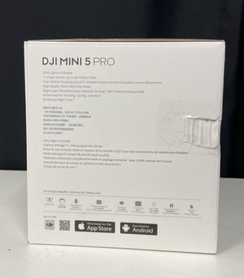 OPEN BOX - Dron DJI Mini 5 Pro Fly More Combo (DJI RC2), 4K kamera, 3-axis gimbal, vrijeme leta do 36min, smart daljinski upravljač, sivi