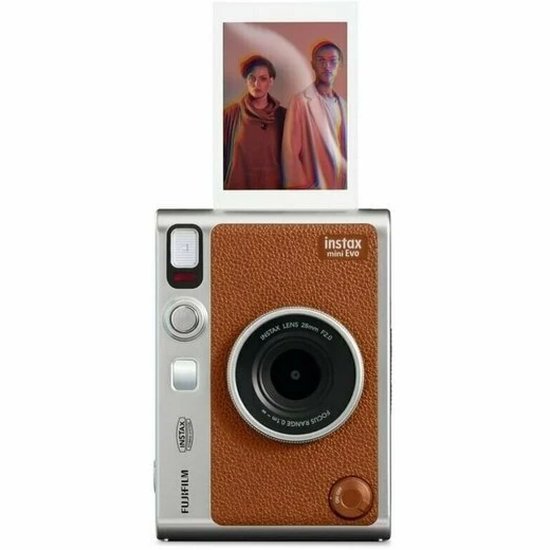 Fotoaparat FUJI FILM Instax mini EVO, analogni, automatski flash, smeđi