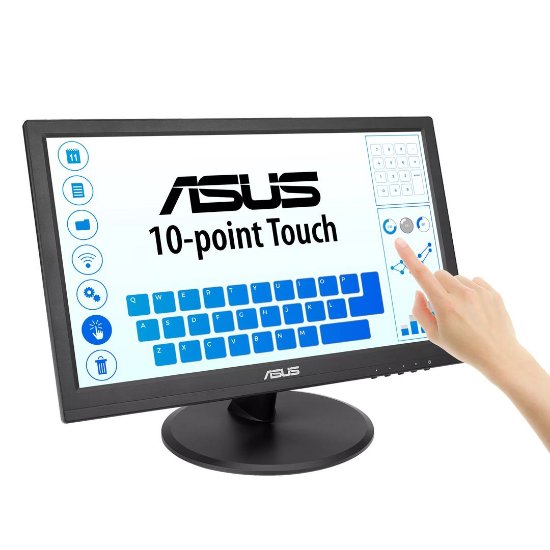 Monitor ASUS 15.6" Touch Monitor VT169HE, FHD IPS, crni