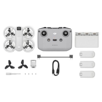 Dron DJI Neo Fly More Combo, 4K kamera, 1-axis gimbal, vrijeme leta do 18 min, DJI RC-N3 daljinski upravljač, bijeli