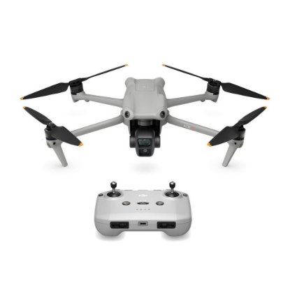Dron DJI Air 3 Fly More Combo (DJI RC-N2), 4K UHD kamera, 3-axis gimbal, vrijeme leta do 46min, upravljanje daljinskim upravljačem, sivi