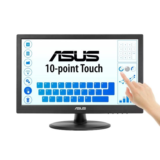 Monitor ASUS 15.6" Touch Monitor VT169HE, FHD IPS, crni