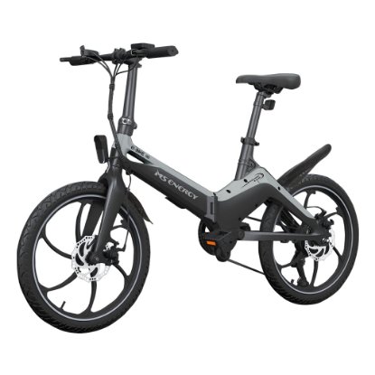 RABLJENI - Električni bicikl MS ENERGY e-bike i10, kotači 20", sivo/crni