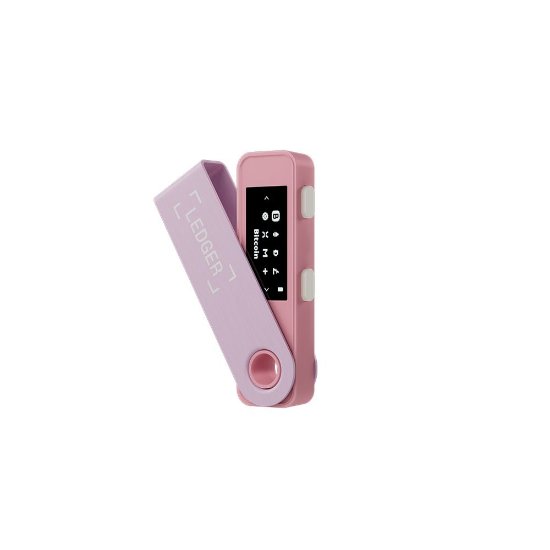 Bitcoin Wallet LEDGER Nano S Plus, USB-C, za kriptovalute, Pastel Pink
