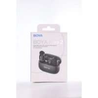 Mikrofon BOYA mini 2-02, bežični (2 TX + 1 RX + Charging Case), USB C, crni
