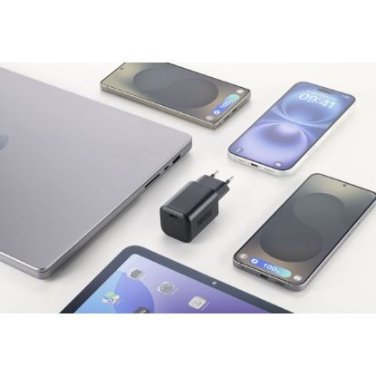 Kućni punjač CELLULARLINE, GAN+, 100W, crni