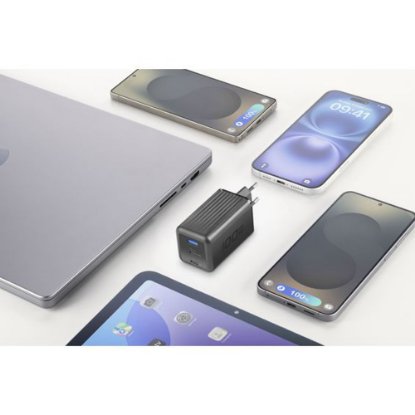 Kućni punjač CELLULARLINE, 100W, GAN+ USB-A, 2 x USB-C, crni