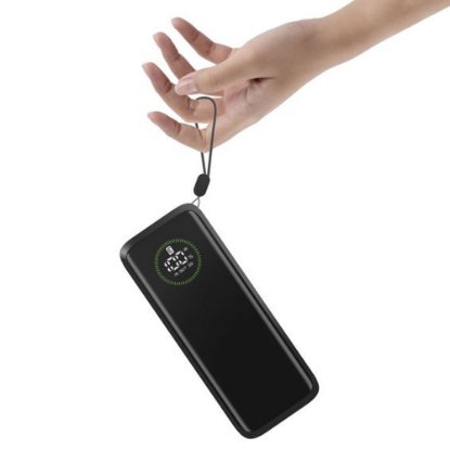 Mobilni USB punjač CELLULARLINE Power Bank Roller, 65W, 20.000 mAh, crni