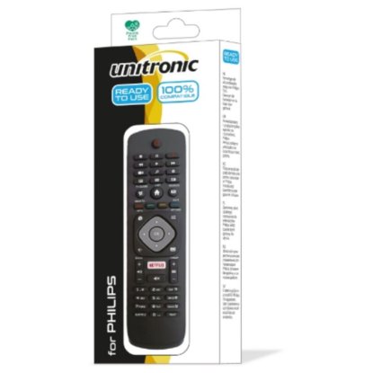 Univerzalni daljinski upravljač UNITRONIC JL1719/COMP-U, za Philips TV, 2x AAA baterije, crni