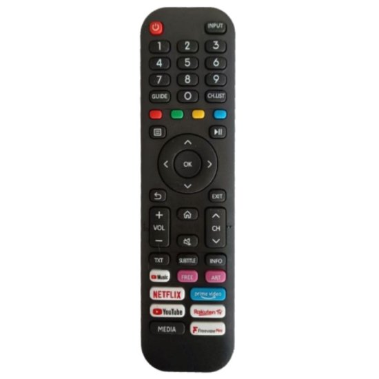 Univerzalni daljinski upravljač UNITRONIC JL1720/COMP-U, za Hisense TV, 2x AAA baterije, crn