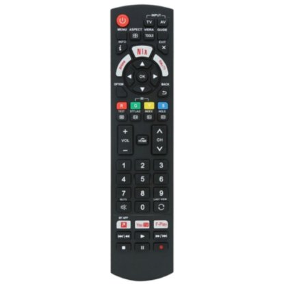 Univerzalni daljinski upravljač UNITRONIC JL1722/COMP-U, za Panasonic TV, 2x AAA baterije, crni
