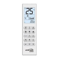Univerzalni daljinski upravljač UNITRONIC JL42532/UNI, univerzalni za klima uređaj, stražnja rasvjeta veliki zaslon, 5000, bijeli