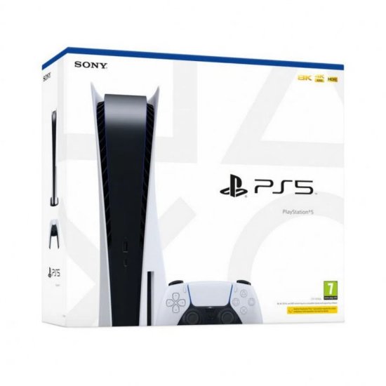 Igraća konzola SONY PlayStation 5 C Chassis, Blu-ray, DualSense kontroler, bijela