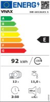 Zamrzivač VF-238EDNF W, vertikalni, 238l, energetski razred E, bijeli