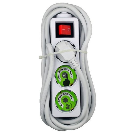 Naponska letva MAXPOWER HS-DB GB03K, 3 utičnice, 5m, bijela