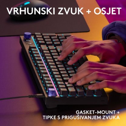 Tipkovnica LOGITECH G316 X 98, taktilni, crna