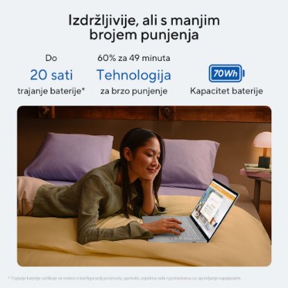 IZLOŽBENI - Laptop ASUS VivoBook S S3607CA-RP039W / Core Ultra 7 255H, 16GB, 1TB SSD, Intel HD Graphics, 16" WUXGA 144Hz IPS, Windows 11, srebrni