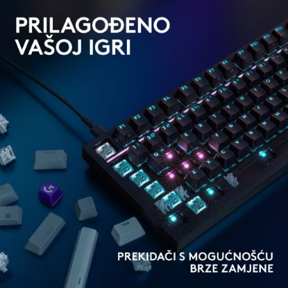 Tipkovnica LOGITECH G316 X 98, taktilni, crna