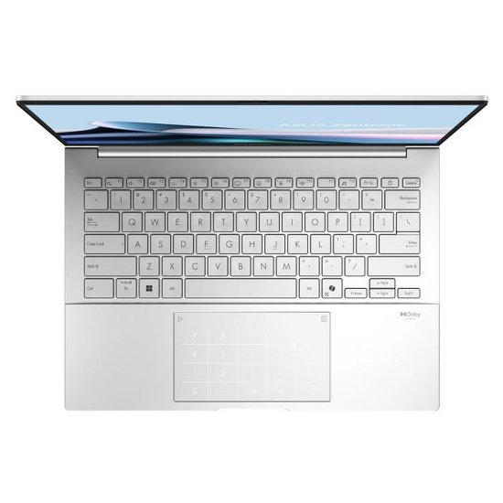 Laptop ASUS Zenbook UX3405CA-ST1438W / Core Ultra 7 255H, 32GB, 1TB SSD, Intel Arc Graphics, 14" 2,8K 120Hz OLED, Windows 11, srebrni