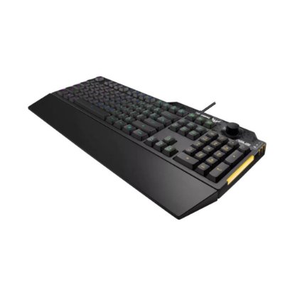 Tipkovnica ASUS TUF Gaming K1, RGB, membranska, UK Layout, USB, crna